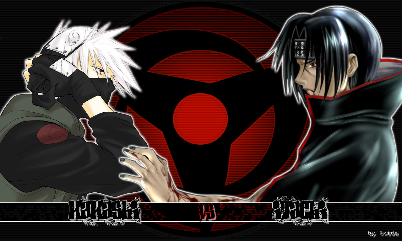 Wallpaper By Oxide   Kakashi Vs Itachi By Oxide   Desktop Wallpaper