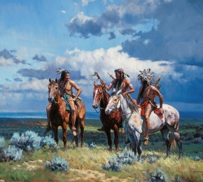 Native American Art by Martin Grelle - Desktop Wallpaper